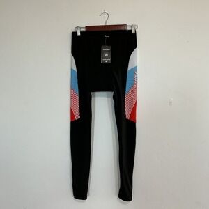 Zero Bike Womens Cycling Leggings Padded Tights Black Red Blue Size L